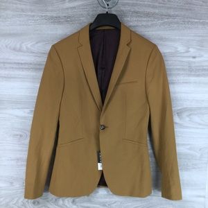 Topman Gold Spray On Suit Jacket